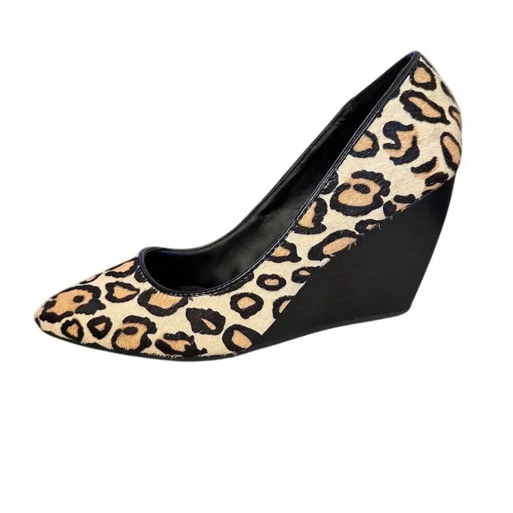 Kenneth‎ Cole Reaction Women's Leopard Print Wedge Heels Multicolor size 6 - Picture 5 of 11